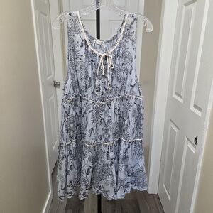 Intimately By Free People  100% Cotton Pattern Dress